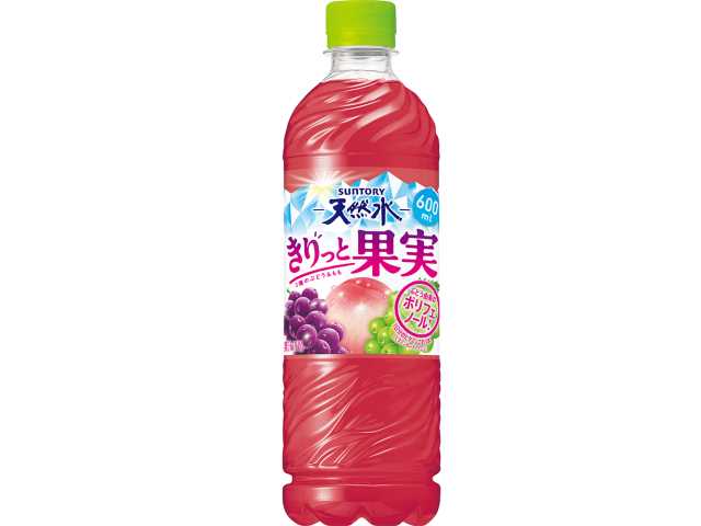 セブンイレブン 天然水 きりっと果実 ぶどう＆もも６００ｍｌ