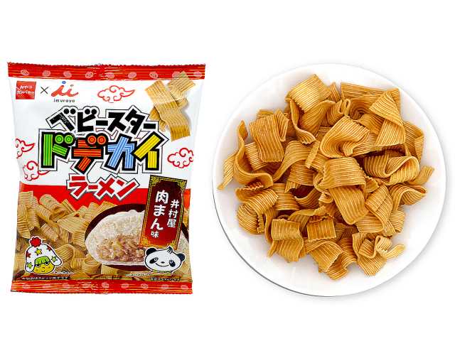 セブンイレブン おやつカンパニー ベビースタードデカイラーメン井村屋肉まん味