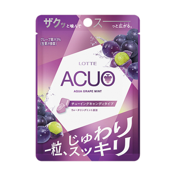 ファミリーマート ロッテ アクオアクアグレープミントチューイングキャンディ