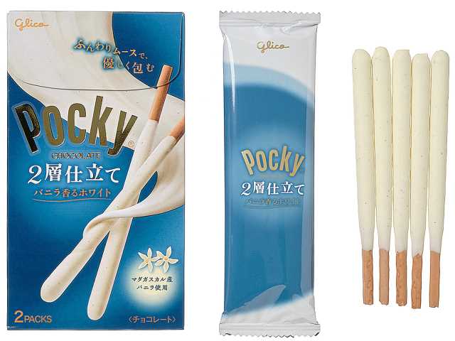 セブンイレブン グリコ ポッキー ２層仕立て ホワイト