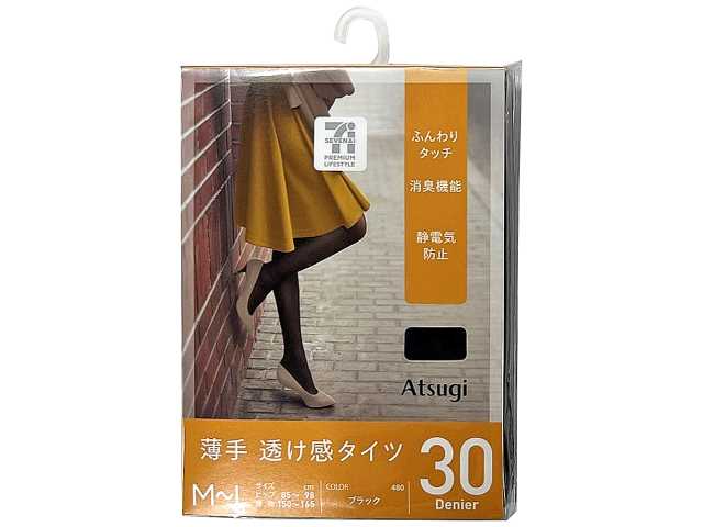 セブンイレブン ７ＰＬ薄手透け感タイツ３０Ｄ Ｍ－Ｌ