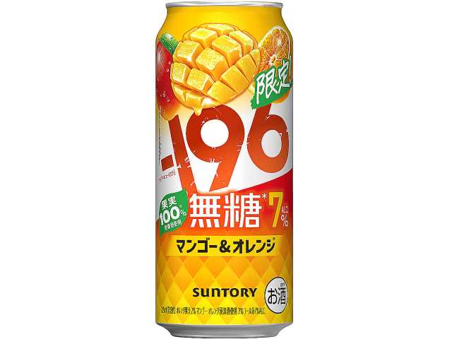 セブンイレブン －１９６無糖＜マンゴー＆オレンジ＞ ５００ｍｌ