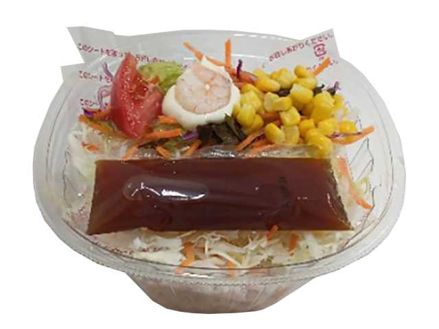 セブンイレブン くずして食べるパリパリ麺のサラダ