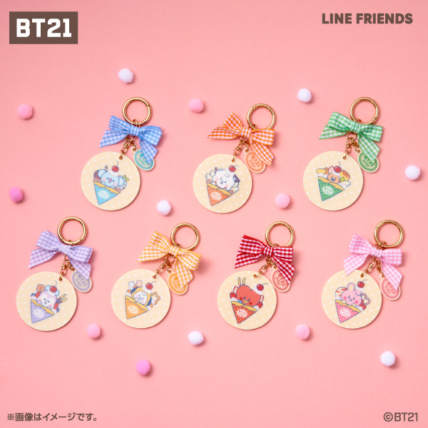 ファミリーマート BT21 リボン付きアクリルキーホルダー