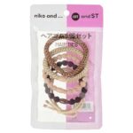 セブンイレブン ニコアンド ヘアゴム５個セット ＧＤ