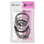 セブンイレブン ニコアンド ヘアゴム５個セット ＳＶ
