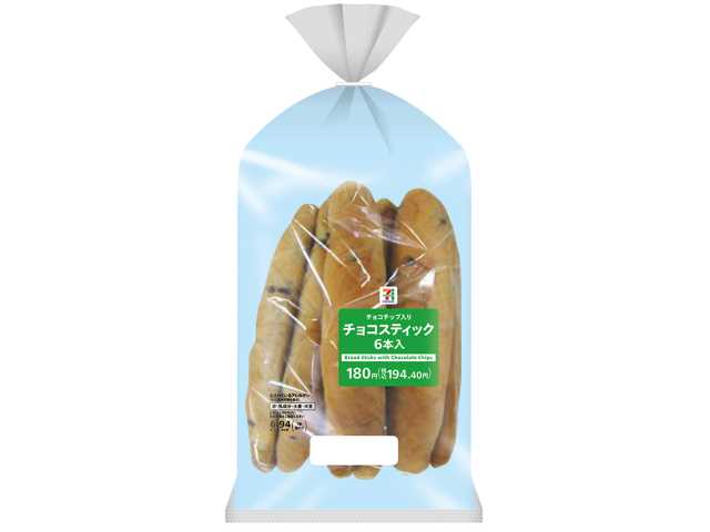 セブンイレブン ７プレミアム チョコチップ入りチョコスティック ６本入
