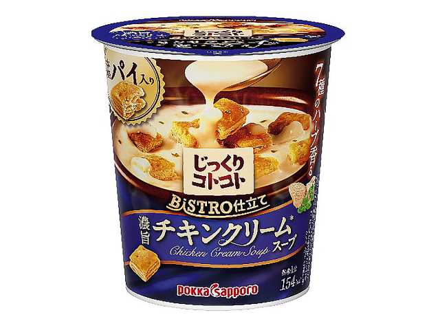 セブンイレブン ポッカじっくりコトコト ＢＩＳＴＲＯ チキンクリームスープ
