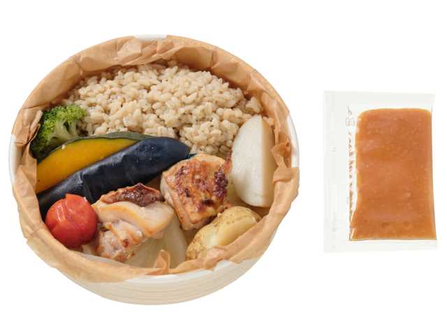 セブンイレブン 塩糀チキンと彩り野菜のサラダごはん