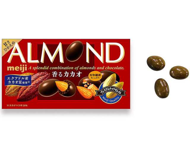 セブンイレブン 明治 アーモンドチョコレート 香るカカオ