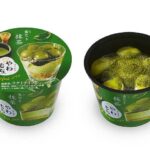 セブンイレブン 井村屋 やわもちパフェ 重なり抹茶