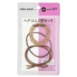 セブンイレブン ニコアンド ヘアゴム３個セット ＧＤ