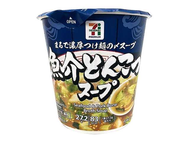 セブンイレブン ７プレミアム カップ 魚介とんこつスープ