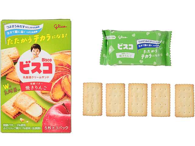 セブンイレブン グリコ ビスコ 焼きりんご