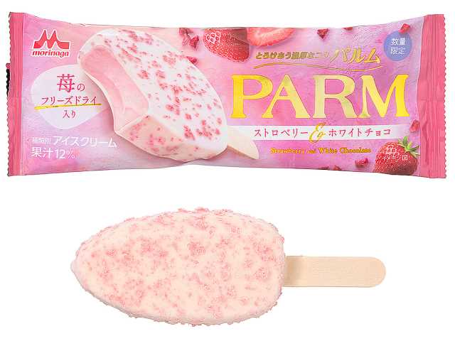 セブンイレブン 森永 パルム ストロベリー＆ホワイトチョコ