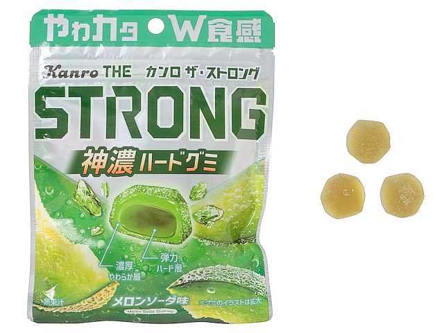 セブンイレブン カンロ ザ・ストロンググミ 神濃メロンソーダ味