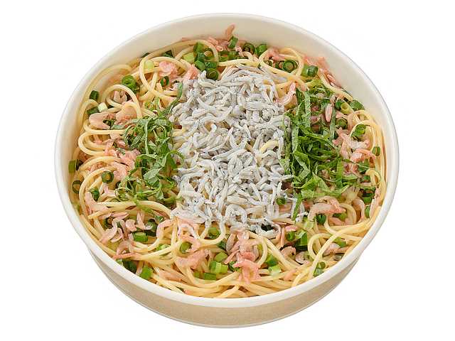 セブンイレブン 国産釜揚げしらすと小海老のオイルパスタ