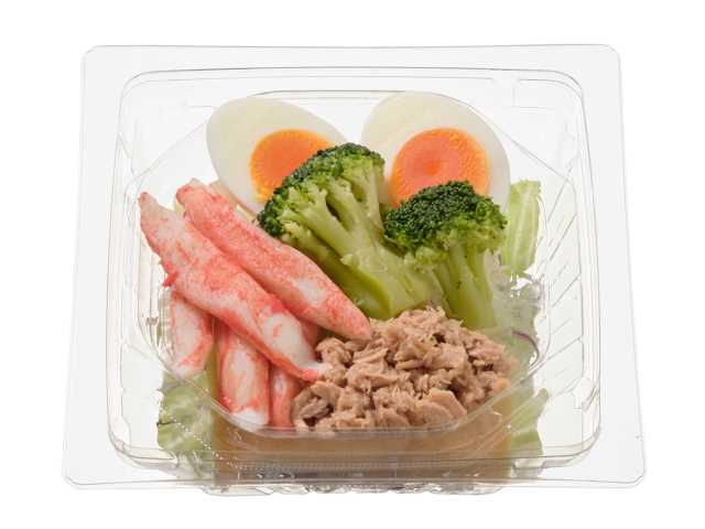 セブンイレブン たんぱく質が摂れる香り箱とツナのサラダ