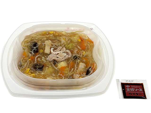 セブンイレブン 細麺＆太麺皿うどん（金蝶ソース付）