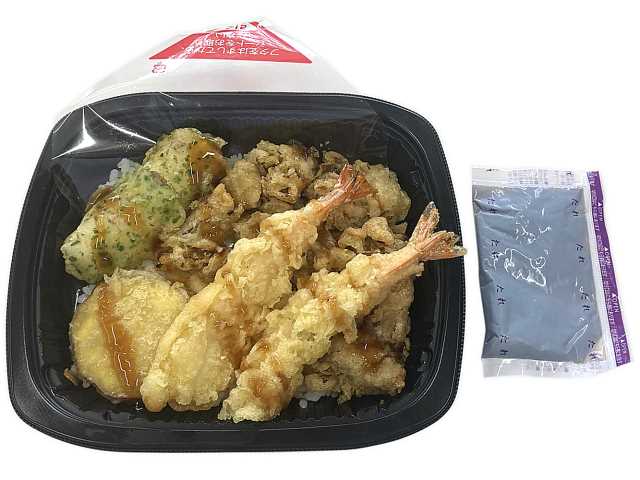 セブンイレブン 海老天と舞茸かき揚げの天丼