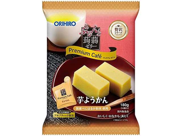 セブンイレブン オリヒロ ぷるんと蒟蒻ゼリー プレミアムカフェ 芋ようかん
