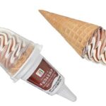 セブンイレブン ７プレミアム ワッフルコーン チョコ＆ミルク