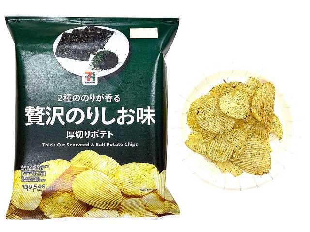 セブンイレブン ７Ｐ厚切りポテト 贅沢のりしお味