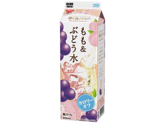 セブンイレブン 日清ヨーク 華や香くだもの もも＆ぶどう水 ９００ｍｌ