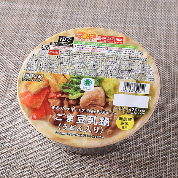 ファミリーマート まろやかでコクのある味わいごま豆乳鍋（うどん入り）