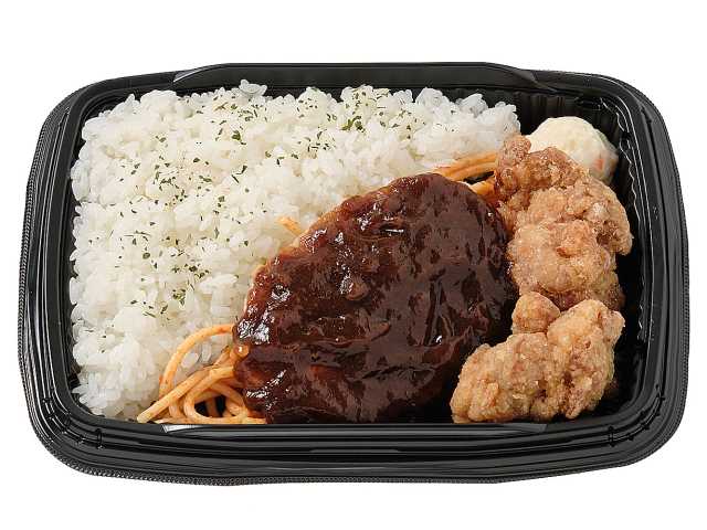 セブンイレブン ハンバーグ＆唐揚げ弁当