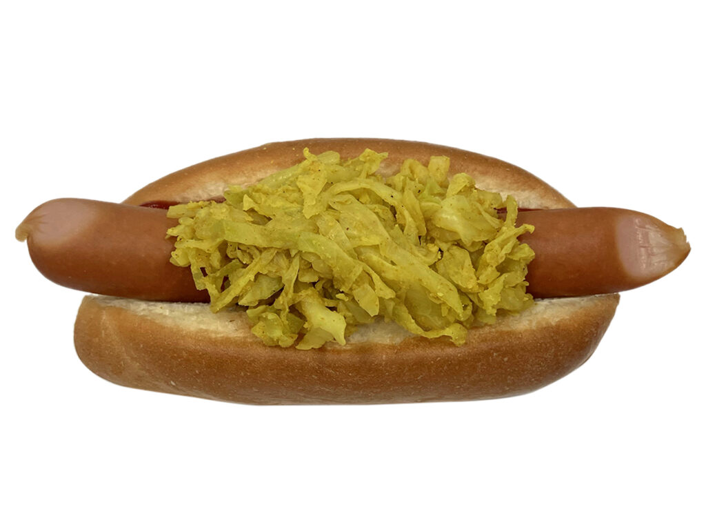 セブンイレブン ホットドッグ カレーキャベツ盛り
