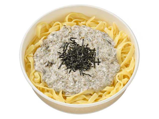 セブンイレブン 生パスタ 海苔クリーム 江戸前海苔使用