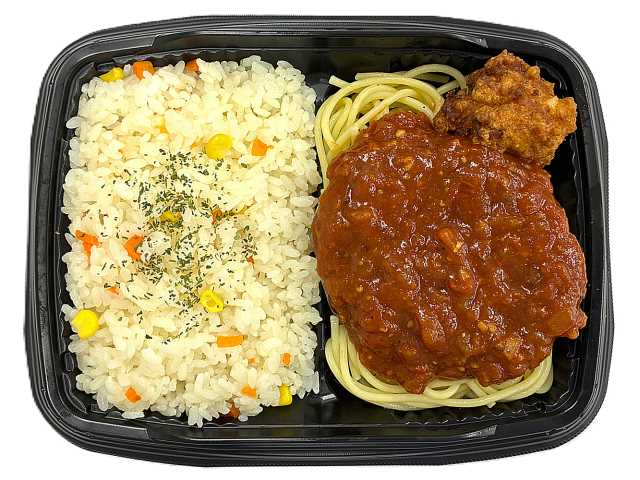 セブンイレブン ガーリックトマトソースハンバーグ＆唐揚げ弁当