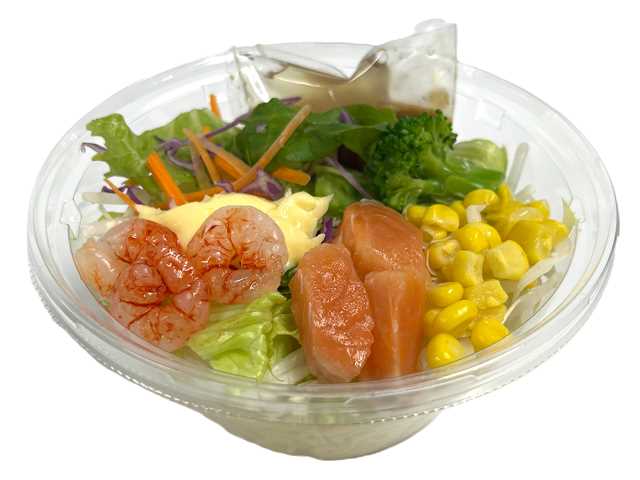 セブンイレブン サーモンと海老のパスタサラダ