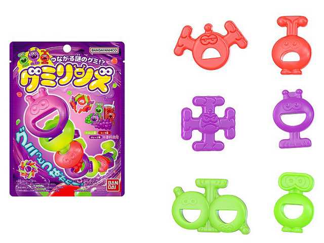 セブンイレブン バンダイつながる謎のグミ！？グミリンズ（ぷっくりシール付き）