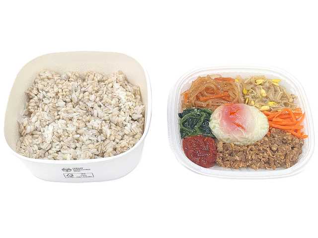セブンイレブン 温玉ビビンバ丼（もち麦）