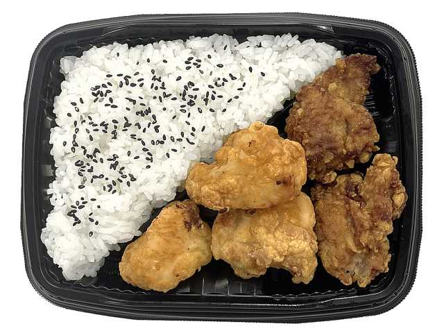 セブンイレブン 相盛り鶏唐揚げ弁当 旨塩むね醤油もも
