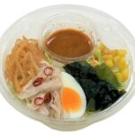 セブンイレブン 蒸し鶏と半熟玉子のピリ辛ラーメンサラダ