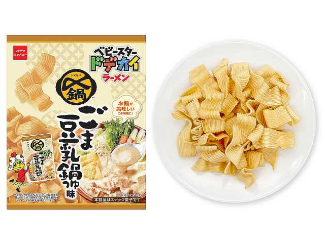 セブンイレブン おやつカンパニーベビースタードデカイラーメンごま豆乳鍋つゆ味