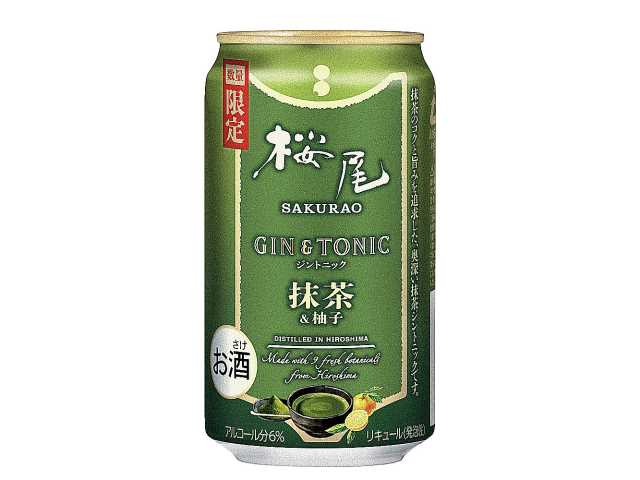セブンイレブン ◎桜尾ジントニック 抹茶＆柚子 ３５０ｍｌ