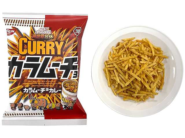 セブンイレブン 湖池屋 スティックカラムーチョ カップヌードルカレー味